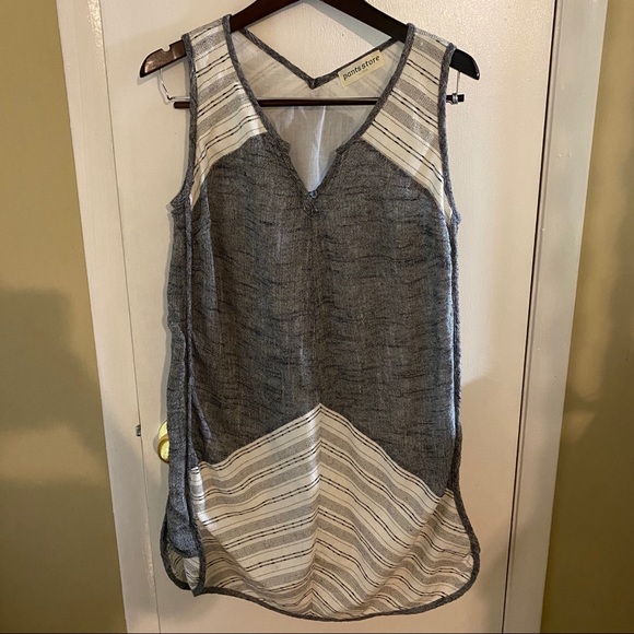 Pants Store Black And White Linen Dress 
